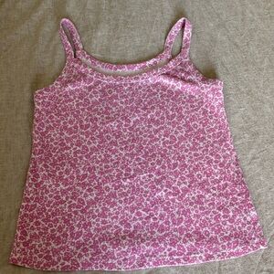 Old Navy Pink Patterned Tank Top